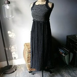 Urban Outfitters Black and White Polka Dot Halter